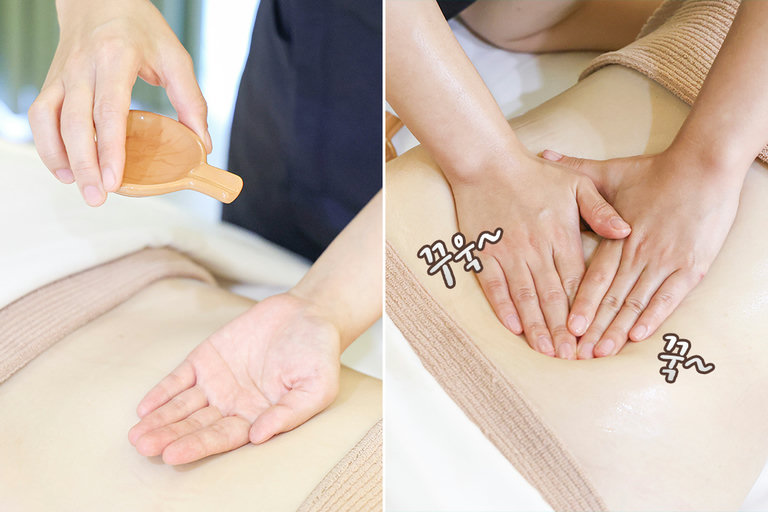 순환에 도움되는 복부 마사지