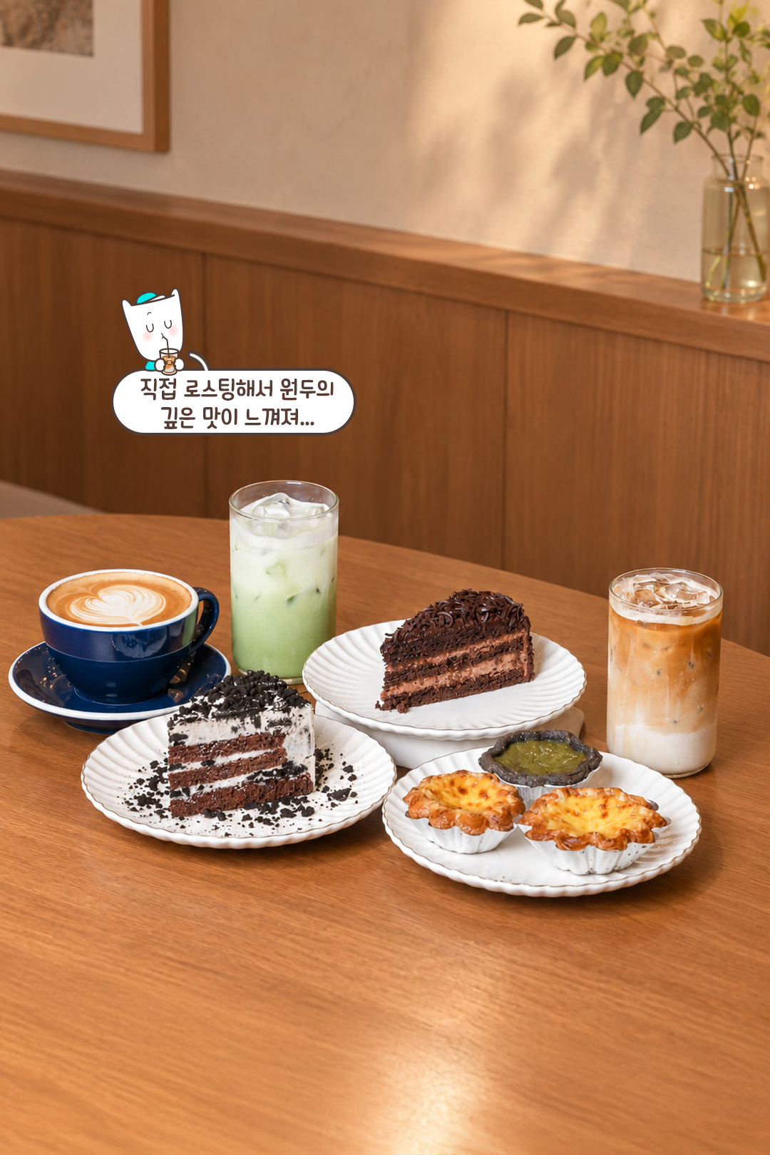 원하는 원두로 만드는 하이엔드 라떼🥛