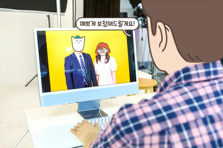 과하거나 어색하지 않은 자연스러운 보정!