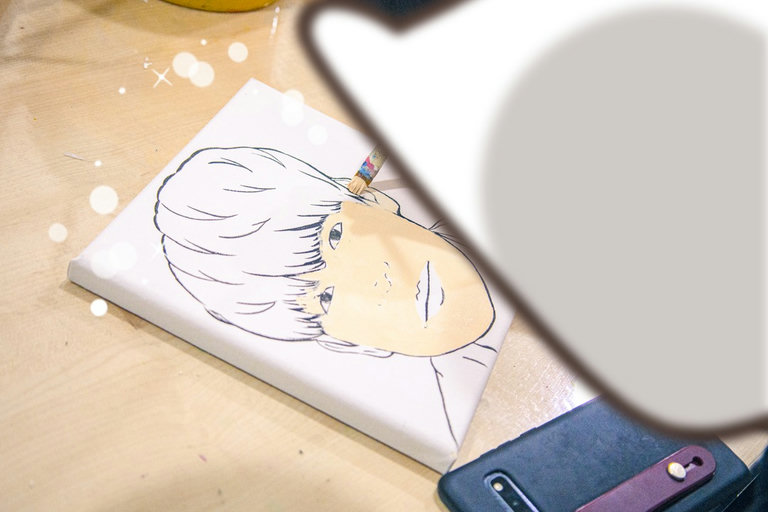 캔버스에 스케치부터 시작✏️