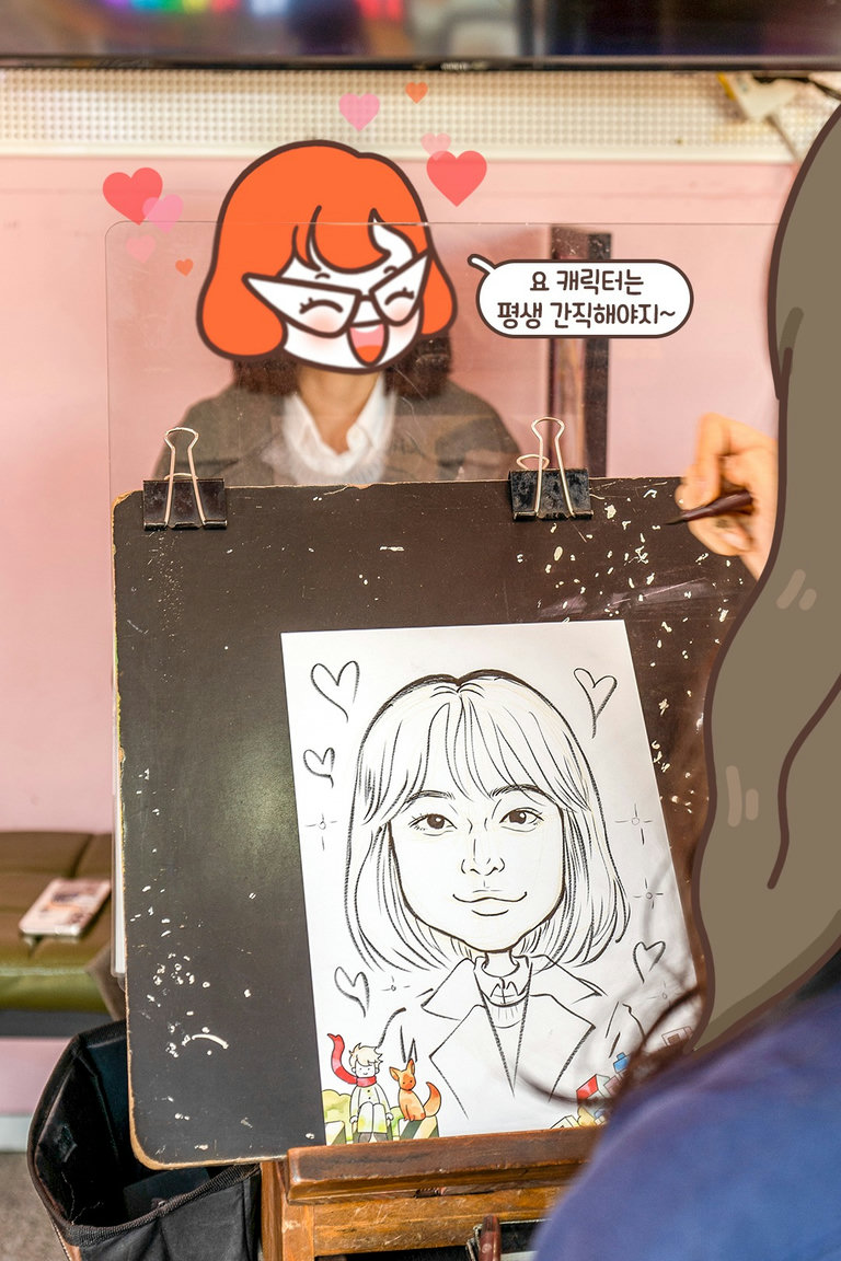 이렇게 러블리한 캐리커처 봤어?💛