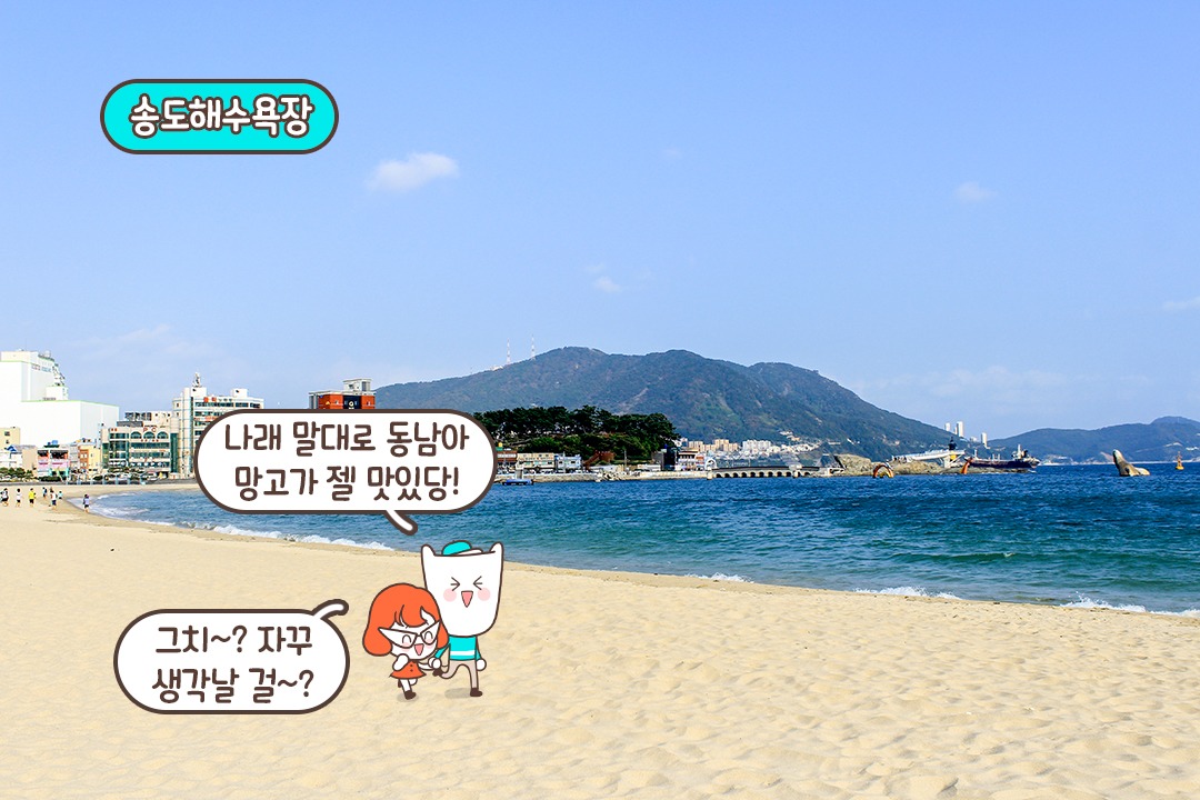 송도 해수욕장 산책까지 알차게😊