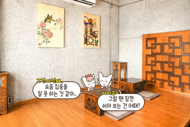과거와 현재가 공존하는 듯한 인테리어