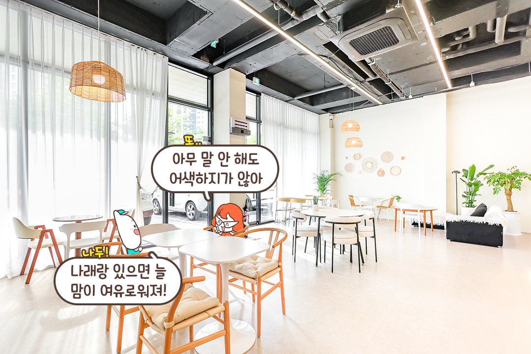 통창 너머로 쏟아지는 눈부신 햇살 맛집☀️