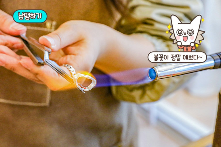 반지 모양으로 구부린 다음 깔끔하게 용접하기🔥