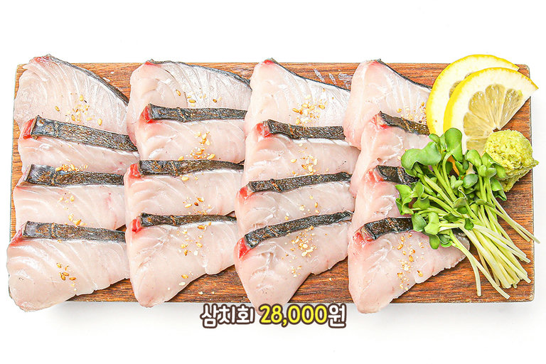 담백함과 부드러움이 가득, 삼치회
