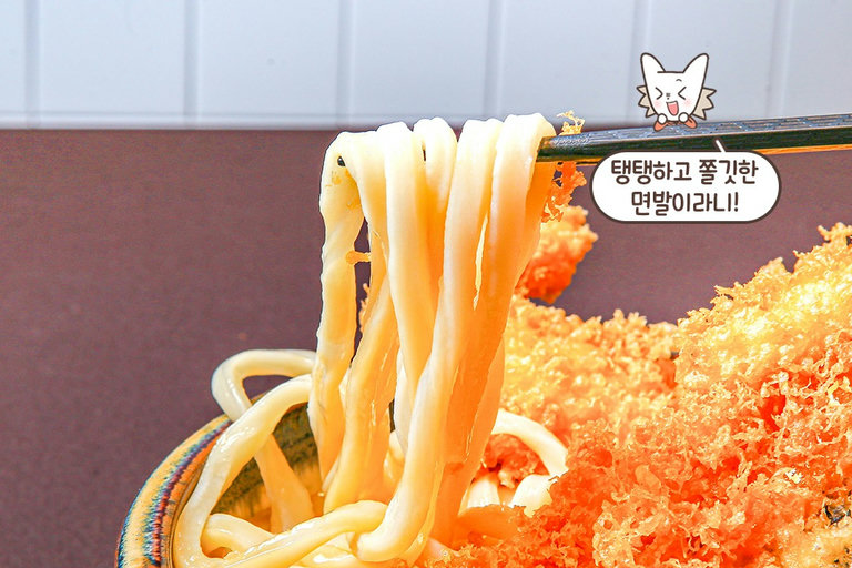 우동의 성지로 유명한 시코쿠에서 전수받은 제면 방식