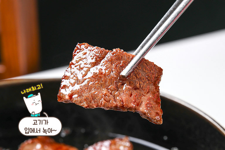 입에 넣자마자 사라지는 한우