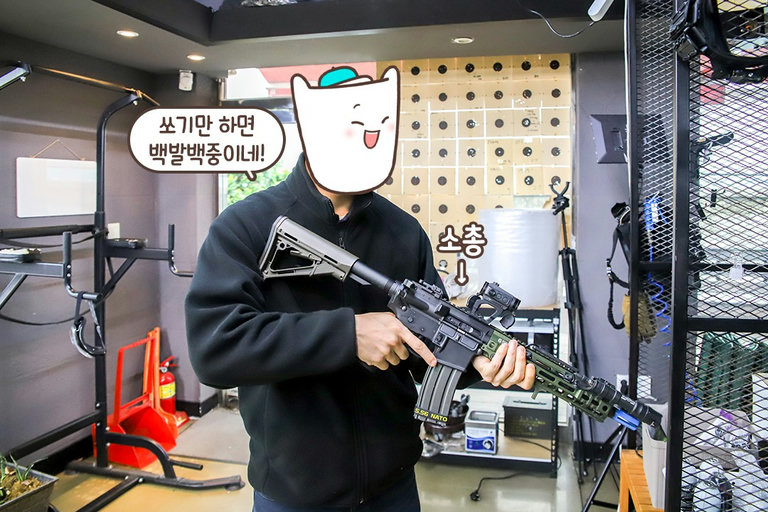총기의 반동이 그대로💨