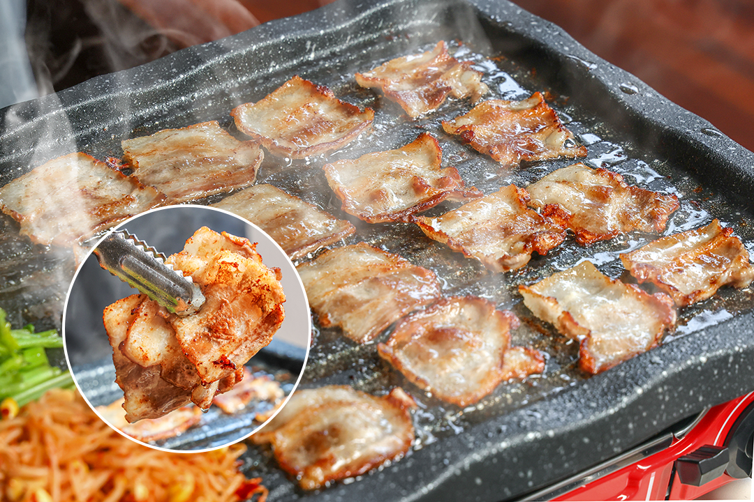 추억의 맛! 쫄깃 고소한 냉동 삼겹살
