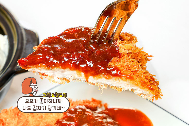 9가지 재료가 든 소스가 듬뿍! 온도온 하우스돈까스