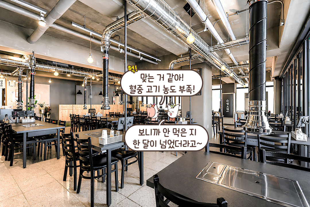 쾌적하고 깔끔한 식사가 가능한 공간🌿