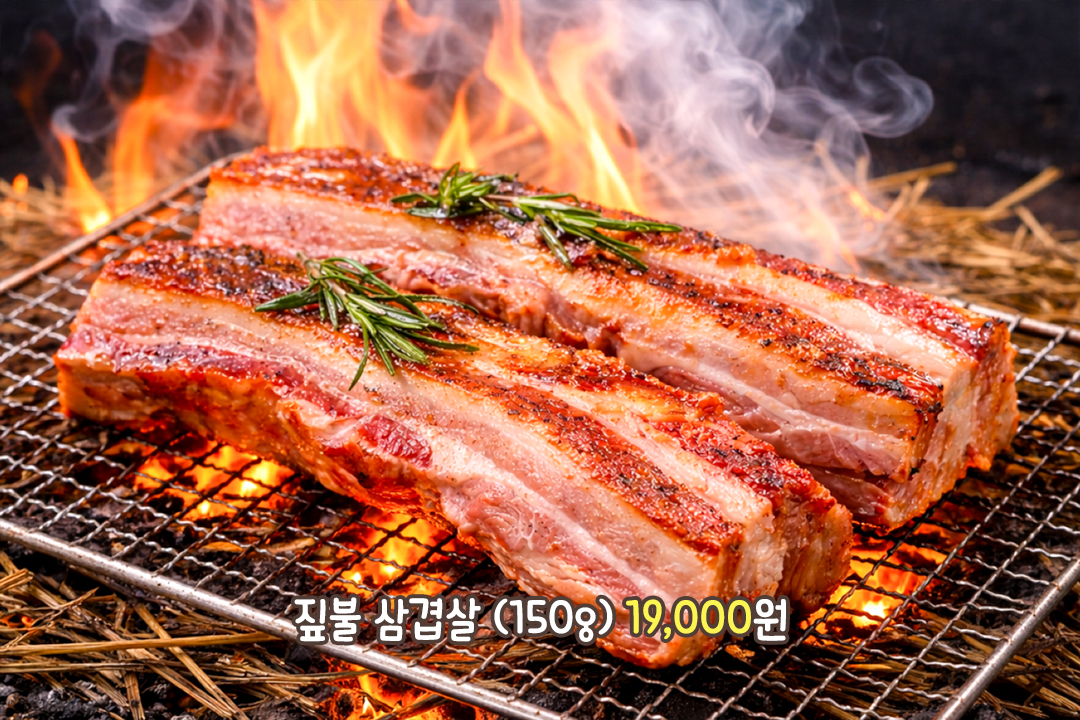 짚불에 초벌해 겉은 바삭 속은 촉촉✨