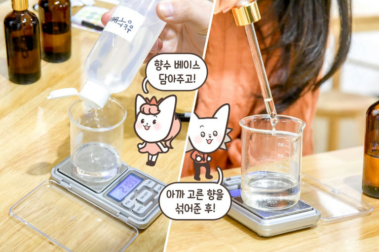 향수 베이스와 합체!