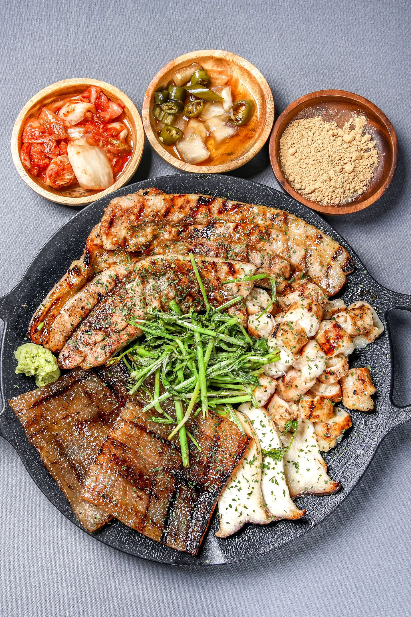 유자 숙성 된장 삼겹살을 직화로🔥