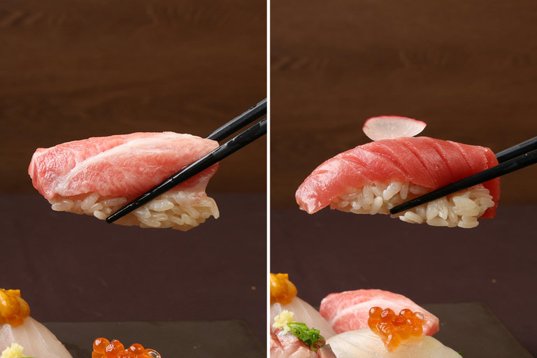 엄선된 숙성회로 만든 스시🐟