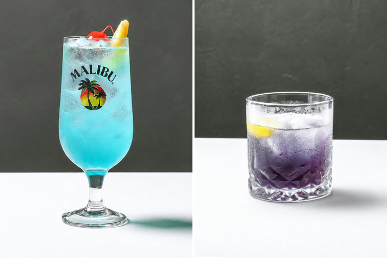 네 잔을 놓고 즐기는 취향 비교🍹