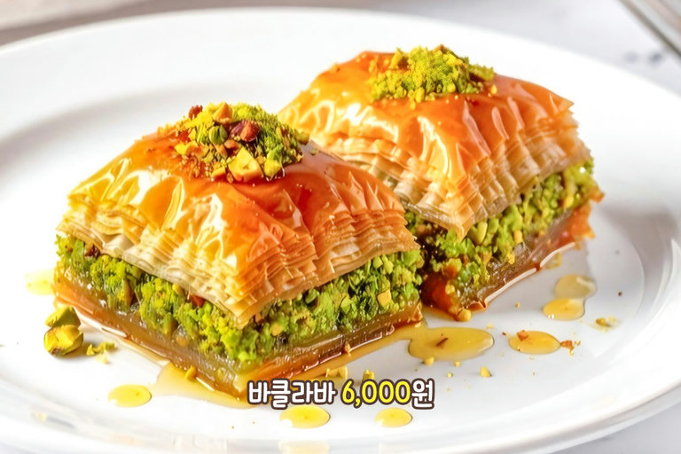 비주얼부터 이국적인 터키 전통 디저트😻